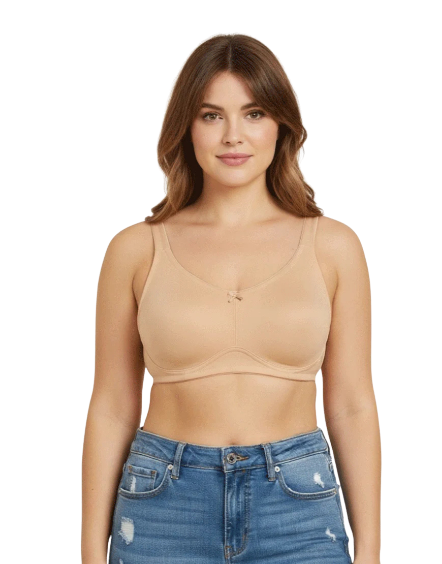 FULL COVERAGE SUPER SUPPORT SEAMLESS MOLDED CUPS MINIMIZER BRA-SKIN