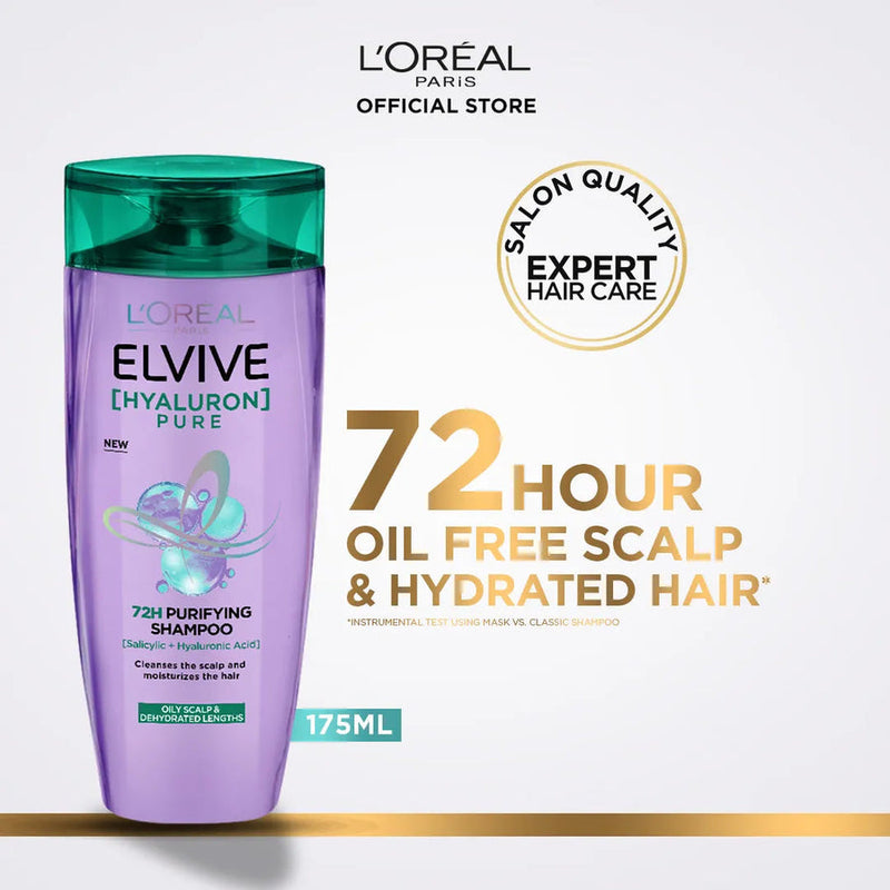 L'Oreal Paris - Elvive Hyaluron Pure Shampoo 175Ml