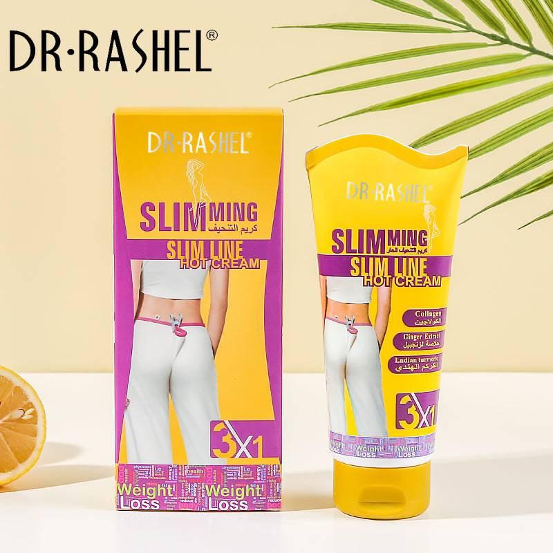 Dr Rashel - Slimming Slim Line Hot Cream with Ginger Extract Collagen & Turmeric For Slim Fit - 150gms
