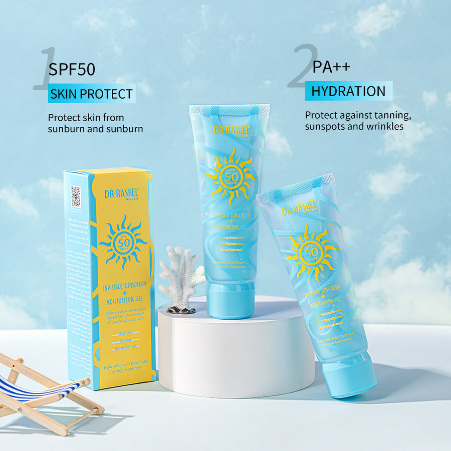 Dr Rashel - Hyaluronic Dual-Tube Sunscreen & Moisturizing Gel SPF 50+