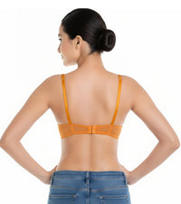 ZEN SERIES GALLOON LACE UNDER WIRED BRA WITH SUPER SOFT LIGHTLY PADDED CUPS-AUTUMN MAPLE